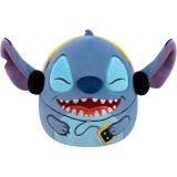 Jucarie de plus, Squishmallows, Disney Stitch cu casti, 25 cm