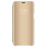 Husa SAMSUNG Galaxy J6 Plus 2018 - Flip Wallet Clear (Auriu)