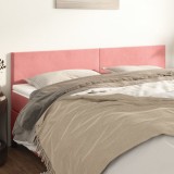Cumpara ieftin Tăblii de pat, 2 buc, roz, 80x5x78/88 cm, catifea
