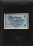 Germania 100 marci mark stampila verde 1908 seria4447159