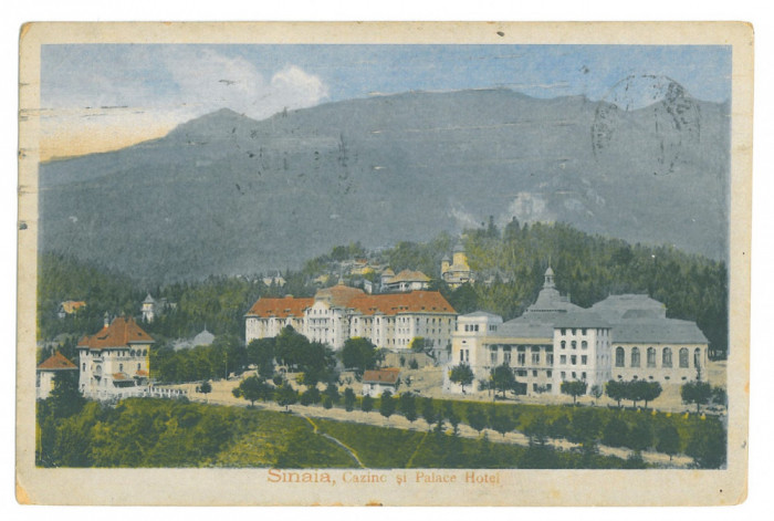 5244 - SINAIA, Prahova, Palace Hotel, Romania - old postcard - used - 1925