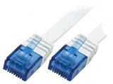 Patch cord UTP Cat5e alb 0.25m, Logilink