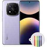 Telefon mobil Xiaomi Redmi Note 14 Pro+, 12GB RAM, 512GB ROM, 5G, Lavender Purple + Xiaomi High-capacity pen