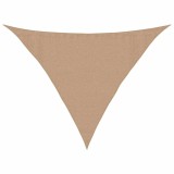 Cumpara ieftin Panza parasolar, gri taupe, 3,5x3,5x4,9 m, HDPE, 160 g/m&sup2;