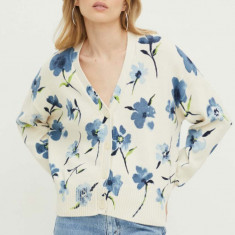 Desigual cardigan femei, culoarea bej, light