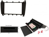 Rama Radio Auto Mercedes C-Classe W203, CLK W209, Vito + Incarcator Wireless 5W, Negru, Adaptor Sistem Audio
