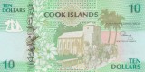 Bancnota Insulele Cook 10 Dolari (1992) - P8 UNC ( vezi descriere )