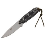 Cumpara ieftin Cutit de vanatoare DEPOX&reg;, Polish Legacy, otel inoxidabil, 21 cm, negru, teaca inclusa