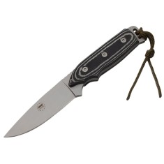 Cutit de vanatoare DEPOX&reg;, Polish Legacy, otel inoxidabil, 21 cm, negru, teaca inclusa
