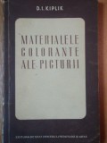 MATERIALELE COLORANTE ALE PICTURII - D. I. KIPLIK 1952