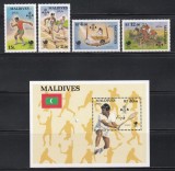 Maldive 1988 - Jocurile Olimpice - Seul, Serie + Colita, MNH, Nestampilat