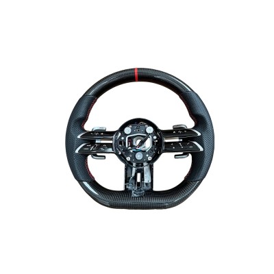 Volan sport piele si carbon compatibil cu modelele Mercedes 2011-2021 Produs compatibil - nu este OEM Cod: OCH-03 foto