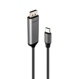 Cablu Lindy Bi-Directional USB C la DisplayPort, lungime 1m, Supported Bandwidth: 32.4Gbps, rezolutie maxima 7680x4320 60Hz