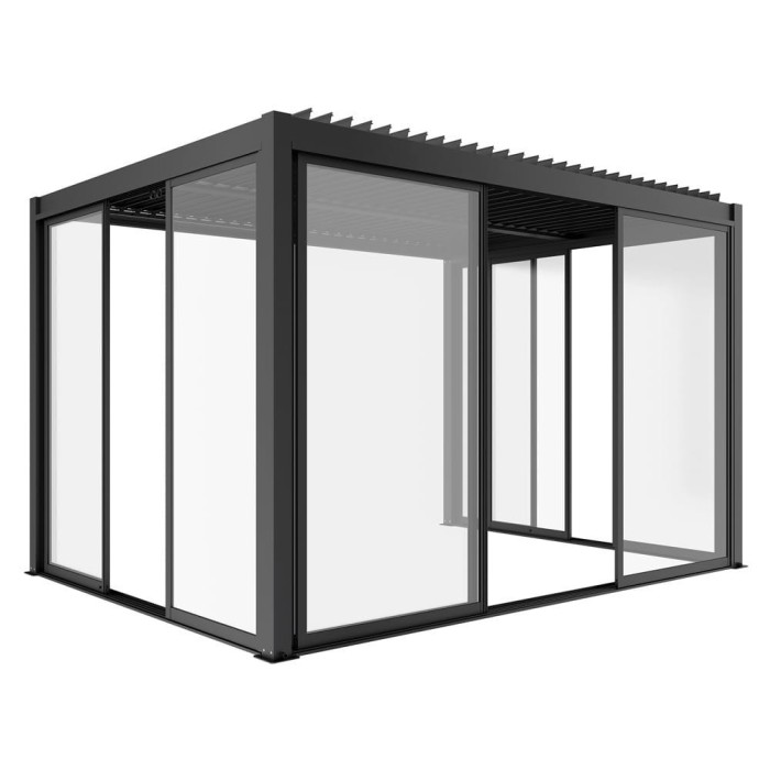 LUXE S8 tol&oacute;ajt&oacute;k 370x218cm 4 m-ig antracit