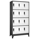 Cumpara ieftin Fiset, antracit si alb, 90x45x180 cm, otel