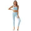 Set Fitness Dama SofiaCONCEPT&reg; Albastru, Push Up, Modelator, Talie Inalta. Colanti Yoga+Top Sport - Marimea L