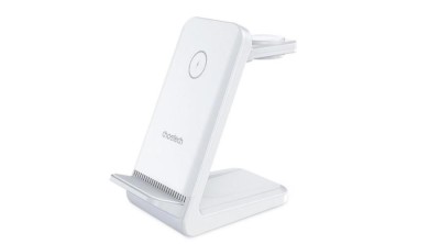 Stație de &amp;icirc;ncărcare cu inducție Choetech T608 15W 4in1 - alb foto