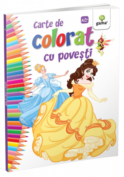 Carte De Colorat Cu Povesti, - Editura Gama