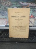 Repertoriu de formulare juridice, Lascăr Davidoglu, cuprinde 572 formulare, București 1937, 105