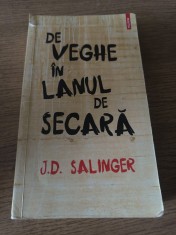 De veghe &icirc;n lanul de secară, J. D. Salinger