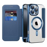 Husa iPhone 16 Pro Asteroid GSM SmartMag Book Case, albastru