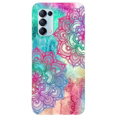 Husa compatibila cu Oppo Find X3 Lite model Neon Mandala, Silicon, TPU, Viceversa foto
