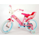 Bicicleta pentru copii Disney Princess, 14 inch, culoare roz, frana de mana fata PB Cod:21409-CH-IT