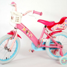Bicicleta pentru copii Disney Princess, 14 inch, culoare roz, frana de mana fata PB Cod:21409-CH-IT