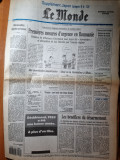 Ziarul francez &quot;le monde&quot; 29 decembrie 1989-articol si foto revolutia romana
