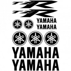 Set 11 Stickere Yamaha TZR Negru foto