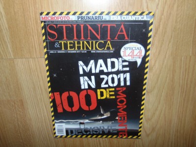 Revista Stiinta si Tehnica Nr:9 anul 2011-Numar Special 144 pagini muncite foto