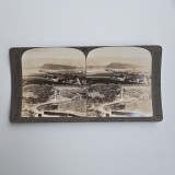 Fotografie de colectie stereoscopica, Vedere din Castelul Stirling , Scotia, Scotland, Marea Britanie, UK, ca. 1905-1910