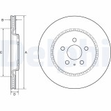 DELPHI BG4643C Disc frana