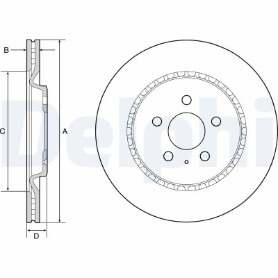 DELPHI BG4643C Disc frana foto