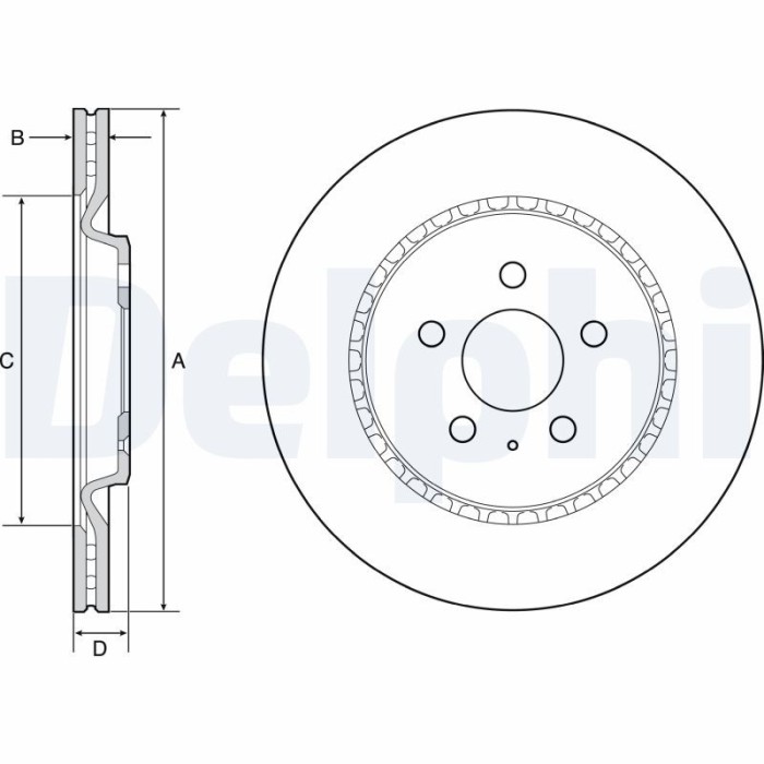 DELPHI BG4643C Disc frana