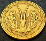 Cumpara ieftin Moneda exotica 10 FRANCI - AFRICA de VEST, anul 1977 *cod 2094 = excelenta