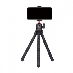 Trepied flexibil Ulanzi MT-11 ajustabil pentru telefon / camera cu cap rotativ