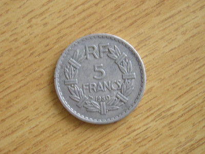 M3 C50 - Moneda foarte veche - Franta - 5 franci - 1950 foto