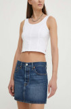 Levi&#039;s fusta jeans mini, drept