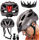 Casca de bicicleta sport pentru adulti, 58-61 cm, gri, MalTrack 112823