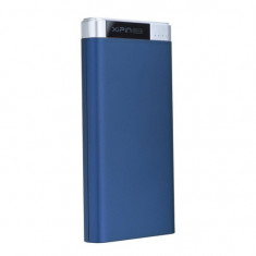 Baterie externa Powerbank WST20 XiPiN 2porturi USB &amp;amp; Incarcare Wireless Capacitate 10000 mAh Albastru foto