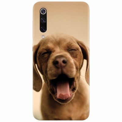 Husa silicon pentru Xiaomi Mi 9, Cute Yawning Puppy foto