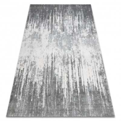 Covor acril VALS 8376 Geometric spațial 3D gri , 250x350 cm foto