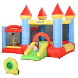 Outsunny Castel Gonflabil cu Trambulină, Tobogan, pentru Petreceri Copii, 3x2.75x2.1m, Multicolor | Aosom Romania