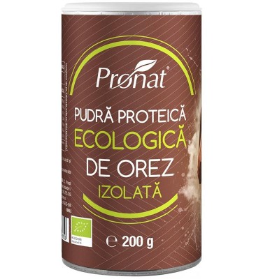Pudra Proteica de Orez Izolata Bio 200 grame Pronat foto
