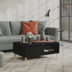 vidaXL Masă de cafea, negru, 90x60x35 cm, lemn prelucrat 805996