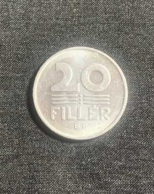 Moneda 20 filler 1978 Ungaria foto