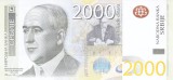 Bancnota Serbia 2.000 Dinara 2011 - P61a UNC