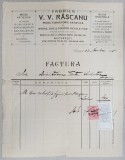 FABRICA V.V. RASCANU , PRIMA TURNATORIE ARTISTICA , BUCURESTI , FACTURA EMISA SCULPTORULUI DUMITRESCU TINTEA , 1915