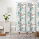 Cumpara ieftin Perdea Dus Marime 180 x 180 cm, Turcoaz, Antialergica, Polipropilena 50%, Poliester 50%